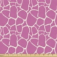 thumbnail image 1 of Ambesonne Hot Pink Fabric by the Yard Upholstery, Abstract Giraffe Skin, 10 Yards, White Pink, 1 of 4