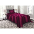 thumbnail image 1 of Ambesonne Hot Pink Quilted Bedspread Set 2 Pcs, Starburst Futuristic, Twin Size, Pink Fuchsia Purple, 1 of 3