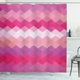 thumbnail image 1 of Ambesonne Hot Pink Shower Curtain, Classic Simple Modern, 69"Wx70"L, Pink Peach Fuchsia, 1 of 3