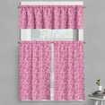 thumbnail image 1 of Ambesonne Hot Pink Valance & Curtain, Abstract Giraffe Skin, 55"x30", White Pink, 1 of 6