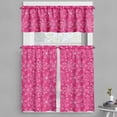 thumbnail image 1 of Ambesonne Hot Pink Valance & Curtain, Spring Flourish Bloom, 55"x24", Hot Pink White Purple, 1 of 7