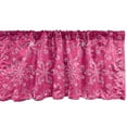thumbnail image 1 of Ambesonne Hot Pink Window Valance, Spring Flourish Bloom, 54" X 12", Hot Pink White Purple, 1 of 3