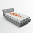 thumbnail image 1 of Ambesonne Human Anatomy Fitted Sheet, Biology Muscle System, Twin XL Size, Coral, 1 of 2