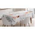 thumbnail image 1 of Ambesonne Human Anatomy Tablecloth Rectangular Table Cover, Organs Body Structure, 52"x70", White and Multicolor, 1 of 4