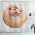 thumbnail image 1 of Ambesonne Humor Shower Curtain, Forever Alone Meme, 69"Wx75"L, Tan and Peach, 1 of 3