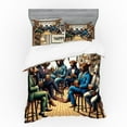 thumbnail image 1 of Ambesonne Humorous Bedding Set 4 Pcs, Happy Hour Bulls and Bears, Queen, Sand Brown Multicolor, 1 of 2