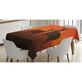 thumbnail image 1 of Ambesonne Hunting Tablecloth Rectangular Table Cover, Deer Doe Autumn, 60"x90", Multicolor, 1 of 4
