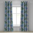 thumbnail image 1 of Ambesonne Hydrangea Grommet Curtain, Grunge Floral Jungle Art, 50"x120", Pale Lilac Lavender Blue, 1 of 1