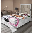 thumbnail image 1 of Ambesonne I Love You Flat Sheet, Grunge Sketchy Style, Twin Size, Multicolor, 1 of 1