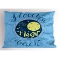 thumbnail image 1 of Ambesonne I Love You Pillow Sham, Astronomy Space Map, 26" X 20", Night Blue Yellow, 1 of 2