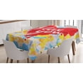 thumbnail image 1 of Ambesonne I Love You Tablecloth Rectangular Table Cover, Brushstroke Message, 52"x70", Multicolor, 1 of 4
