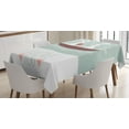thumbnail image 1 of Ambesonne I Love You Tablecloth Rectangular Table Cover, Rabbit Couple Sail, 60"x84", Pale Blue White Umber, 1 of 4
