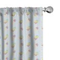 thumbnail image 1 of Ambesonne Ice Cream Curtains, Pastel Hipster Summer, Pair of 28"x84", Multicolor, 1 of 5