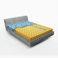 thumbnail image 1 of Ambesonne Ice Cream Fitted Sheet, Waffle, Queen Size, Apricot, 1 of 2