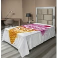 thumbnail image 1 of Ambesonne Ice Cream Flat Sheet, Words Cherry, TwinXL Size, Fuchsia Amber Pearl, 1 of 1