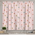 thumbnail image 1 of Ambesonne Ice Cream Kitchen Curtains, Pastel Pattern, 55"x39", Multicolor, 1 of 2