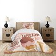 thumbnail image 1 of Ambesonne Ice Cream Quilted Bedspread Set 2 Pcs, Retro Pop Art, Twin Size, Pale Pink Chocolate, 1 of 6