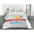 thumbnail image 1 of Ambesonne Ice Cream Quilted Bedspread Set 3 Pcs, Summer Taste, Queen Size, Multicolor, 1 of 5