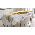 thumbnail image 1 of Ambesonne Ice Cream Tablecloth Rectangular Table Cover, Hello Summer, 60"x90", Multicolor, 1 of 4