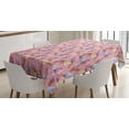 thumbnail image 1 of Ambesonne Ice Cream Tablecloth Rectangular Table Cover, Summer Desert, 60"x84", Sand Brown Pale Pink, 1 of 4