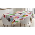 thumbnail image 1 of Ambesonne Ice Cream Tablecloth Rectangular Table Cover, Surreal Exotic, 60"x84", Multicolor, 1 of 3