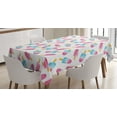 thumbnail image 1 of Ambesonne Ice Cream Tablecloth Rectangular Table Cover, Watercolor Popsicles, 60"x90", Earth Yellow Pale Blue, 1 of 3