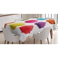 thumbnail image 1 of Ambesonne Ice Cream Tablecloth Rectangular Table Cover, Yummy Summer, 52"x70", Multicolor, 1 of 4