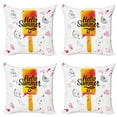 thumbnail image 1 of Ambesonne Ice Cream Throw Pillow Cover 4 Pack, Hello Summer, 18", Multicolor, 1 of 6