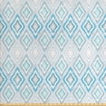 thumbnail image 1 of Ambesonne Ikat Fabric by the Yard Upholstery, Aztec Peruvian Culture, 10 Yards, Grey White Sky Blue, 1 of 4