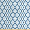 thumbnail image 1 of Ambesonne Ikat Fabric by the Yard Upholstery, Japanese Kimono Motifs, 2 Yards, Blue Eggshell White, 1 of 4