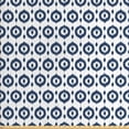 thumbnail image 1 of Ambesonne Ikat Fabric by the Yard Upholstery, Traditional Circles Dots, 10 Yards, Night Blue White, 1 of 4