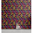 thumbnail image 1 of Ambesonne Ikat Peel & Stick Wallpaper for Home, Kazakhstan Motifs, 13"x100", Multicolor, 1 of 6