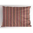 thumbnail image 1 of Ambesonne Ikat Pillow Sham, Indigenous Pattern, 26" X 20", Vermilion Orange Seafoam, 1 of 2
