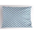 thumbnail image 1 of Ambesonne Ikat Pillow Sham, Japanese Kimono Motifs, 26" X 20", Blue Eggshell White, 1 of 2