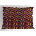 thumbnail image 1 of Ambesonne Ikat Pillow Sham, Kazakhstan Motifs, 26" X 20", Multicolor, 1 of 2