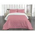 thumbnail image 1 of Ambesonne Ikat Quilted Bedspread Set 3 Pcs, Curved Lines Traditional, Queen Size, Maroon White, 1 of 5