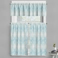 thumbnail image 1 of Ambesonne Ikat Valance & Curtain, Aztec Peruvian Culture, 55"x30", Grey White Sky Blue, 1 of 6