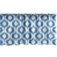 thumbnail image 1 of Ambesonne Ikat Window Valance, Abstract Vintage Ogee, 42" x 12", Blue White, 1 of 3