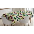 thumbnail image 1 of Ambesonne Indie Tablecloth Rectangular Table Cover, 80s Vibrant Pineapple, 60"x84", Multicolor, 1 of 4