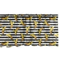 thumbnail image 1 of Ambesonne Indie Window Valance, Stripes Tropical Bananas, 54" X 12", Black White Yellow, 1 of 3