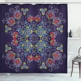 thumbnail image 1 of Ambesonne Indigo Shower Curtain, Bohemian Floral Bouquet, 69"Wx84"L, Quartz Multicolor, 1 of 5