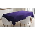 thumbnail image 1 of Ambesonne Indigo Tablecloth Rectangular Table Cover, Circles Inner Details, 52"x70", Purple and Magenta Blue, 1 of 3