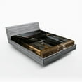 thumbnail image 1 of Ambesonne Industrial Fitted Sheet, Dark Interior, Full Size, Multicolor, 1 of 2