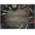 thumbnail image 1 of Ambesonne Industrial Jigsaw Puzzle Durable Cardboard, Grungy Tools, 1000 pcs, Brown Grey Red, 1 of 6