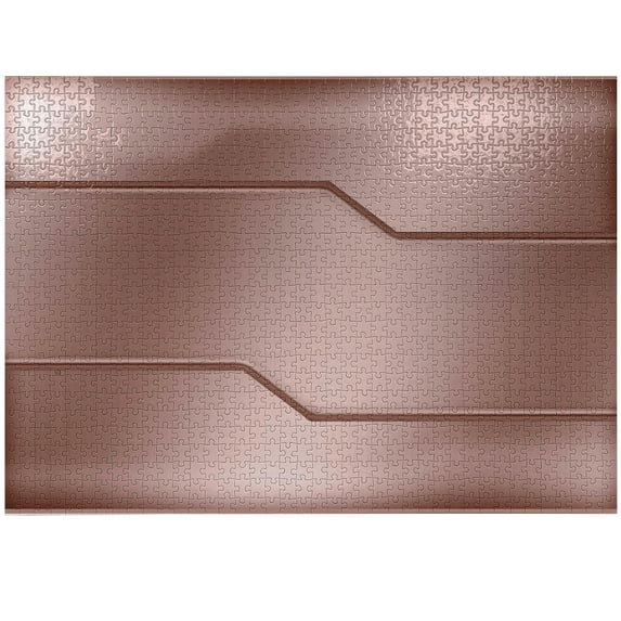 Ambesonne Industrial Jigsaw Puzzle, Realistic Look Plate, Heirloom-Quality Fun Activity for Family Durable Cardboard, 1000 pcs, Rose