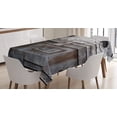 thumbnail image 1 of Ambesonne Industrial Tablecloth Rectangular Table Cover, Rusty Grunge Retro, 60"x90", Dark Taupe, 1 of 4