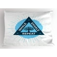 thumbnail image 1 of Ambesonne Inhale Exhale Pillow Sham, Tree of Life, 26" X 20", Night Blue and White, 1 of 2