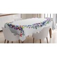 thumbnail image 1 of Ambesonne Initial Q Tablecloth Rectangular Table Cover, Spring Inspired Font Art, 60"x84", Multicolor, 1 of 4