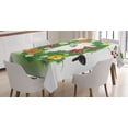 thumbnail image 1 of Ambesonne Initial Q Tablecloth Rectangular Table Cover, Summer Alphabet Butterfly, 60"x84", Multicolor, 1 of 4