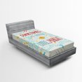 thumbnail image 1 of Ambesonne Inspirational Fitted Sheet, Magic Words Art, Twin XL Size, Multicolor, 1 of 2